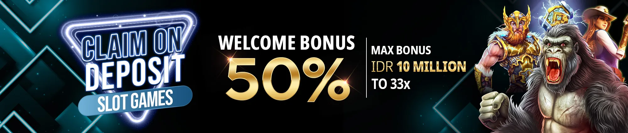 welcome bonus 50% by qqfortuna